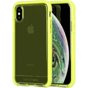 Tech21 Evo Check Flex Shock Case Brand New - Neon Yellow - Iphone X/xs