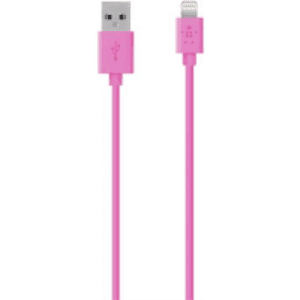 Belkin Mixit Metallic Lightning To USB Charging Cable 1.2m - Pristine - Pink