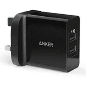 Anker 2-Port USB 24W Charging Plug Brand New - Black