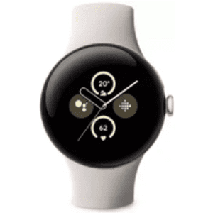 Google Pixel Watch 2 Wi-Fi Like New - Polished Silver / Porcelain Active